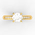 Adelineth AC004M18K - Engagement Ring 18K Gold Moissanite
