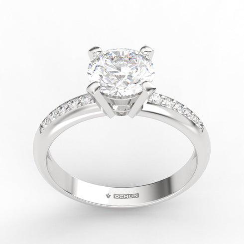 Adelineth AC004MC10K - Engagement Ring 10K Gold
