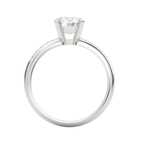 Adelineth AC004D18K - Engagement Ring 18K Gold Lab Grown Diamond