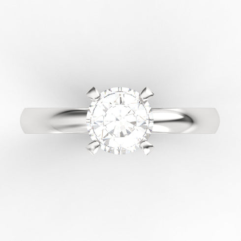 Cora AC005D14K - Engagement Ring 14K Gold Lab Grown Diamond