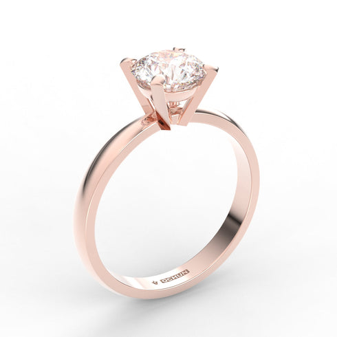 Cora AC005M18K - Engagement Ring 18K Gold Moissanite