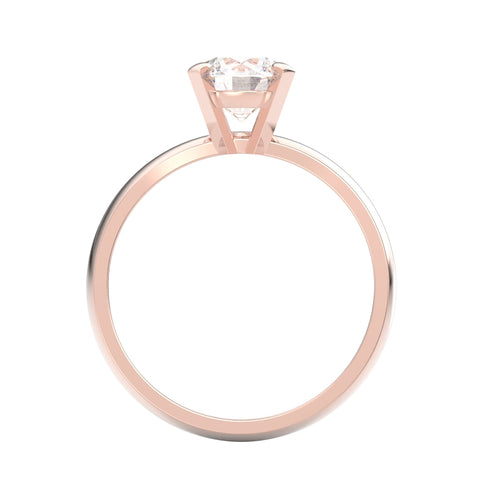 Cora AC005M14K - Engagement Ring 14K Gold Moissanite