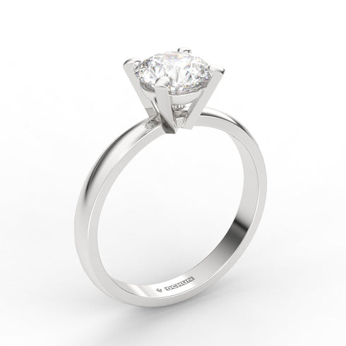 Cora AC005M18K - Engagement Ring 18K Gold Moissanite