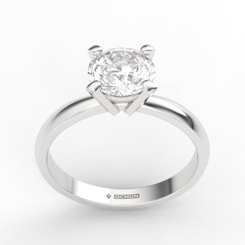 Cora AC005M18K - Engagement Ring 18K Gold Moissanite