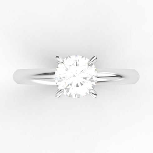 Alessandra AC011M18K - Engagement Ring 18K Gold Moissanite