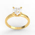 Alessandra AC011M18K - Engagement Ring 18K Gold Moissanite