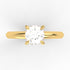 Alessandra AC011M18K - Engagement Ring 18K Gold Moissanite