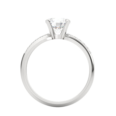 Alessia AC012D18K - Engagement Ring 18K Gold Lab Grown Diamond