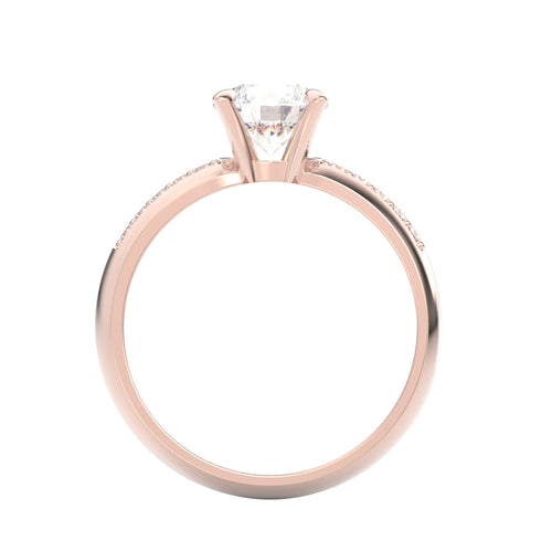 Alessia AC012M18K - Engagement Ring 18K Gold Moissanite