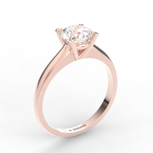 Evelyn AC014M14K - Engagement Ring 14K Gold Moissanite