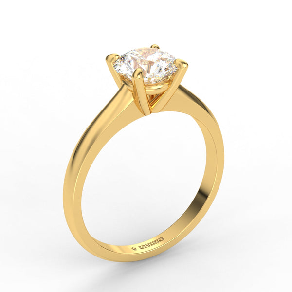 Evelyn AC014D14K - Engagement Ring 14K Gold Lab Grown Diamond