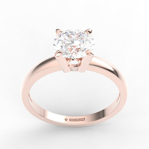 Chiara AC016M18K - Engagement Ring 18K Gold Moissanite