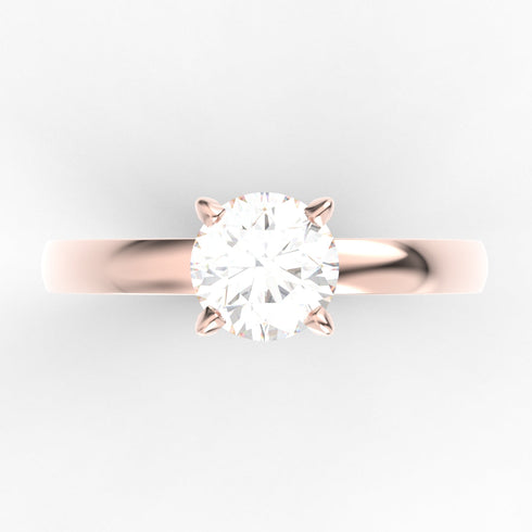 Chiara AC016M14K - Engagement Ring 14K Gold Moissanite