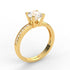 Chiarani AC017M18K - Engagement Ring 18K Gold Moissanite
