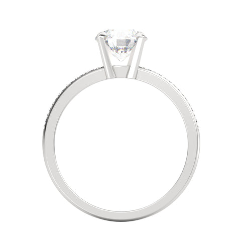 Chiarani AC017M14K - Engagement Ring 14K Gold Moissanite