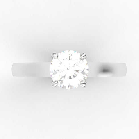 Azahara AC035D14K - Engagement Ring 14K Gold Lab Grown Diamond