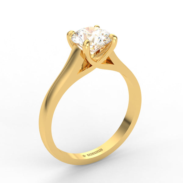 Azahara AC035M14K - Engagement Ring 14K Gold Moissanite