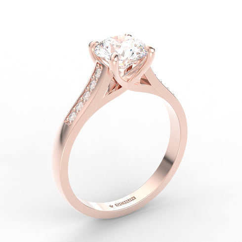 Azahara Lux AC036D18K - Engagement Ring 18K Gold Lab Grown Diamond