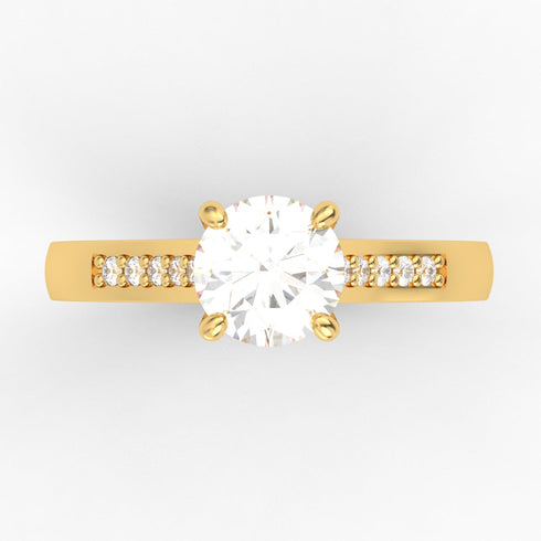 Azahara Lux AC036MC10K - Engagement Ring 10K Gold