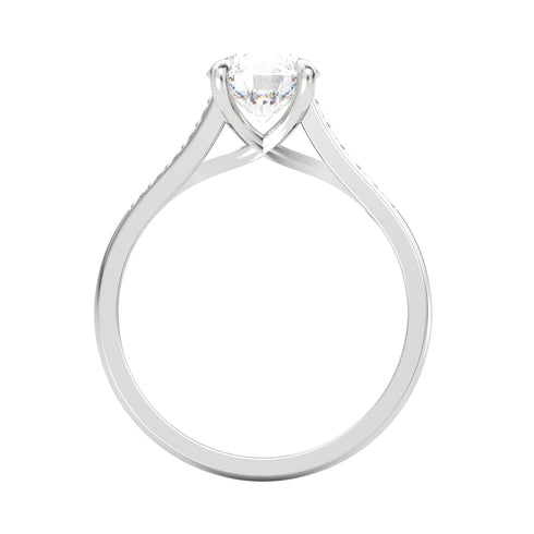 Azahara Lux AC036M14K - Engagement Ring 14K Gold Moissanite