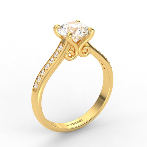 Petaloúda Zoun AC048MC10K - Engagement Ring 10K Gold