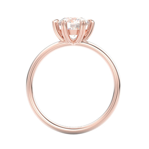 Alegra AC053M18K - Engagement Ring 18K Gold Moissanite