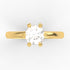 Alegra AC053M18K - Engagement Ring 18K Gold Moissanite