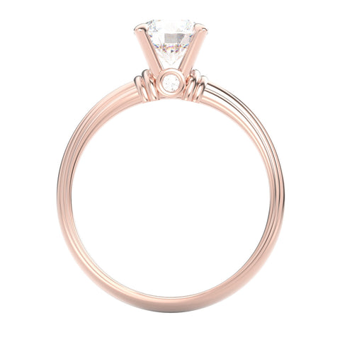 Arellys AC056M18K - Engagement Ring 18K Gold Moissanite