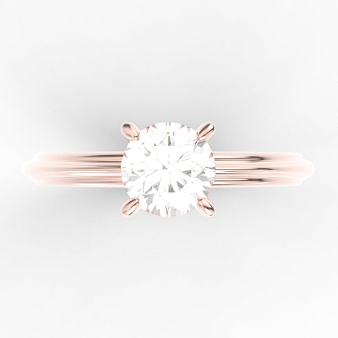 Arellys AC056M14K - Engagement Ring 14K Gold Moissanite