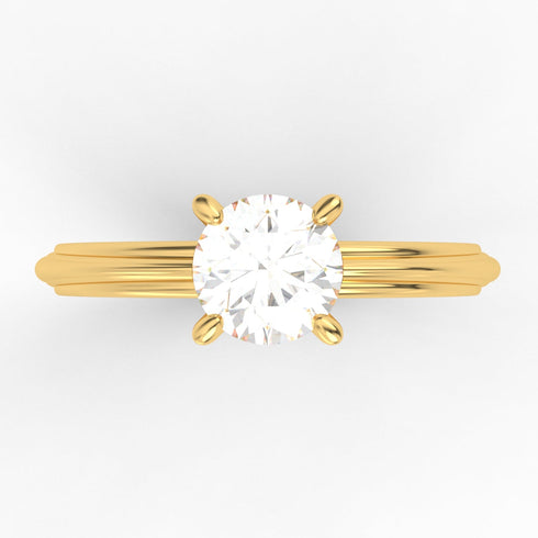 Arellys AC056D18K - Engagement Ring 18K Gold Lab Grown Diamond