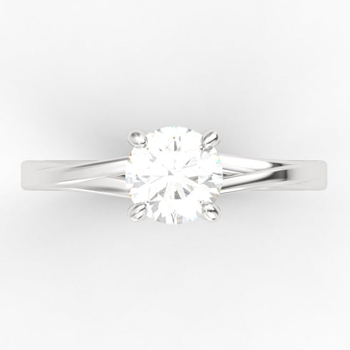 Alicia AC065M18K - Engagement Ring 18K Gold Moissanite