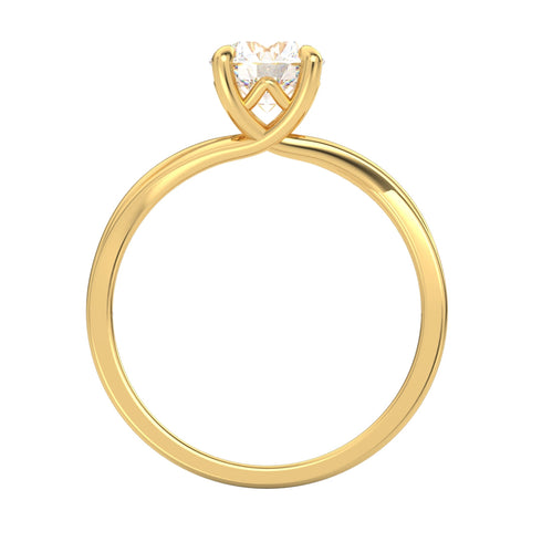Alicia AC065D14K - Engagement Ring 14K Gold Lab Grown Diamond
