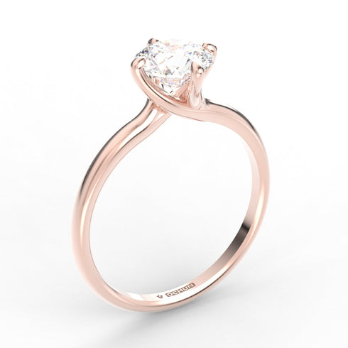 Agar AC074D18K - Engagement Ring 18K Gold Lab Grown Diamond