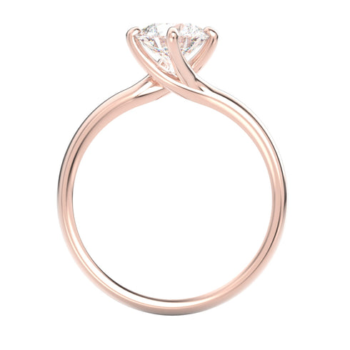 Agar AC074D14K - Engagement Ring 14K Gold Lab Grown Diamond