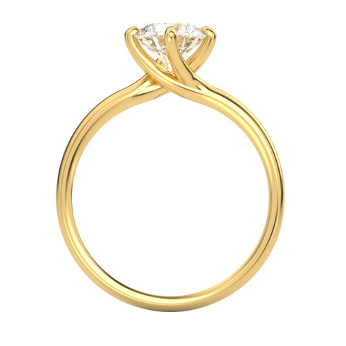 Agar AC074M18K - Engagement Ring 18K Gold Moissanite