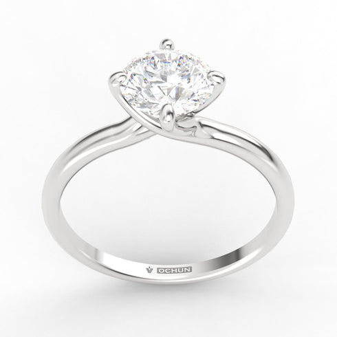 Agar AC074M14K - Engagement Ring 14K Gold Moissanite