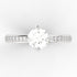 Agarena AC075D18K - Engagement Ring 18K Gold Lab Grown Diamond