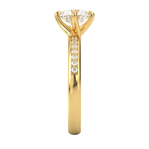 Agarena AC075MC10K - Engagement Ring 10K Gold