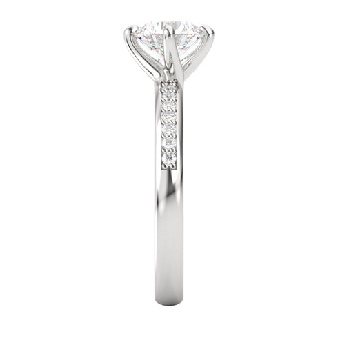 Agarena AC075M18K - Engagement Ring 18K Gold Moissanite