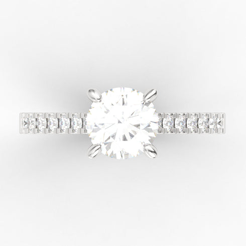 Eterny AC105D18K - Engagement Ring 18K Gold Lab Grown Diamond