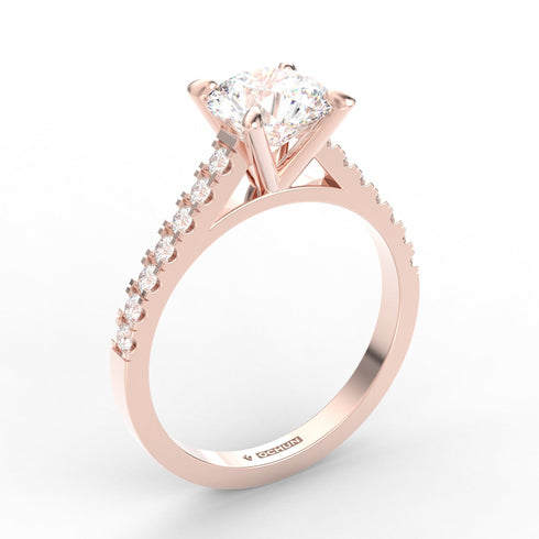 Eterny AC105D18K - Engagement Ring 18K Gold Lab Grown Diamond