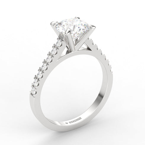 Eterny AC105D14K - Engagement Ring 14K Gold Lab Grown Diamond