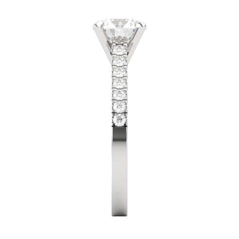 Eterny AC105D14K - Engagement Ring 14K Gold Lab Grown Diamond