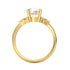 Francesca AC112M14K - Engagement Ring 14K Gold Moissanite