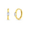 aretes tipo argolla para niñas pequeñas oro amarillo 14k