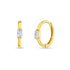 aretes tipo argolla para niñas pequeñas oro amarillo 14k